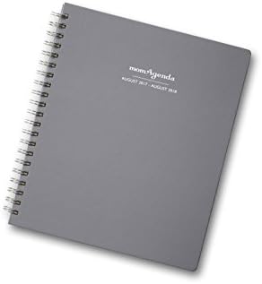 momAgenda Home Office Edition Day Planner (August 2017 - August 2018). Organize Your Busy Life with this Spiral-Bound, Large Planner and Convenient Week-At-A-View Layout. (Charcoal Gray)