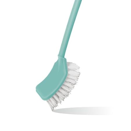 Spotzero by Milton Single Side Bristle Toilet Brush (Aqual Green)
