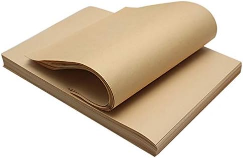 Fmissyao [100Pack]Brown Kraft Paper, A3 Kraft Paper, Kraft Paper Origami Printing Paper, Perfect for Packing, Wrapping, Butcher, Craft, Postal, Shipping, Parcel, 100G