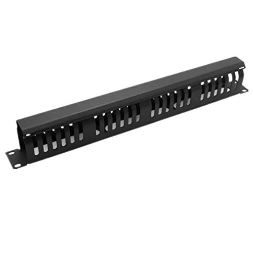 Cable Management Bar 24 Way Metal 1U for Data Cabinet 19" inch Rack.