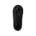 Women's No Show Nylon Socks Arch Support Sponge Cushion Liner (2 Pairs) (Shoe-Size 5-6, Black+Nude)