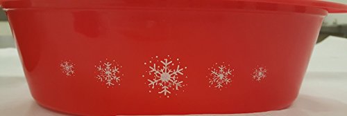 Set of 2 Holiday Microwave Casserole Dishes with Spatula