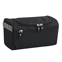 Tpingfe Travel Wash Bag Men Women Toiletry Organizer Pouch Shaving Cosmetic MakeUp Case (Black)