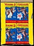Retro Gremlins Trading Cards (4) Wax Pack Lot Topps Movie Stickers and Cards Non-sport