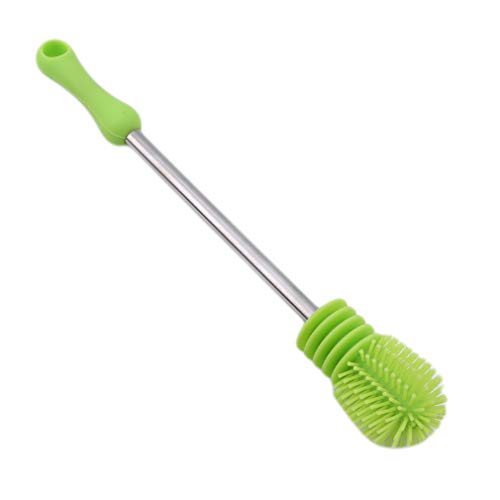 GUAngqi Utility Bottle Cleaning Brush Long Handle Cleaner for Your Food Flask, Vacuum Flask, Water Bottle,Green