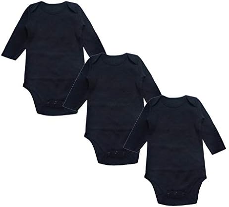 MissChild Baby Boy Girl Bodysuit 3 Pack Comfortable Toddler Babygrow