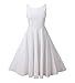 NINEWE Women's Classy Audrey Hepburn 1950s Vintage Rockabilly Swing Dress