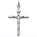 Oxford Diamond Co Solid Jesus Cross .925 Sterling Silver Pendant Colors Available! (Sterling Silver)