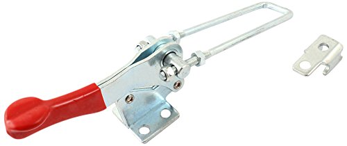 Uxcell 450Kg 992-Pound Holding Capacity Flanged Base Toggle Clamp, Red