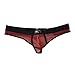 Zacoo Men Sheer Mesh Brief Size L Color Red