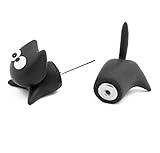 Scheppend Polymer Clay Cute Cartoon Cat Handmade Stud Earrings(one pair)