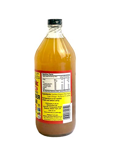 BRAGG ORGANIC APPLE CIDER VINEGAR, RAW, 16 OZ