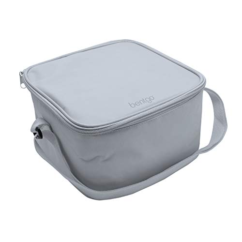 image for Bentgo Bag (Gray) - Insulated Lunch Bag Keeps Food Cold On The Go - Fi