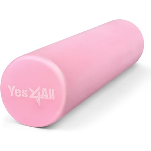Yes4All Faszienrolle für Rücken, Wirbelsäule, Beine, Arme 30/45/60/90 cm - Mittel-Harte Foam Roller, Schaumstoffrolle für Yoga, Pilates, Dehnung & Fit