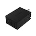 Sabrent Quick Charge 3.0 [UL Certified] 30W 3-Port Wall USB Rapid Charger. Smart USB Charger with Auto Detect Technology [Black] (AX-QCS3)