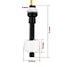 uxcell-a11050900ux0324 71.8mm Fish Tank Water Level Sensor Liquid Vertical Plastic Floating Switch, White, Black