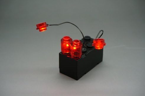 Custom Minifig Superhero Ironman Red Light Kit - Battery