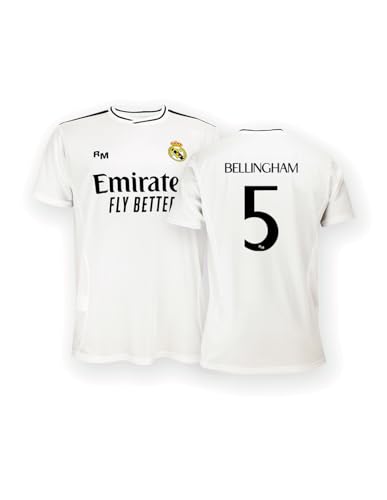 Real Madrid Home Trikot Saison 24/25, Bellingham, L, Replik Shirt Mit Offizieller Lizenz