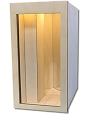 RPFAB LLC Book Nook Kit, Wooden Diorama Project, Single Wide Mirrored Wall (MR), Model DIY Dollhouse, Bookend Book Nook Building with LED Light, Gift for Birthdays, Christmas, Holiday, USA Made
