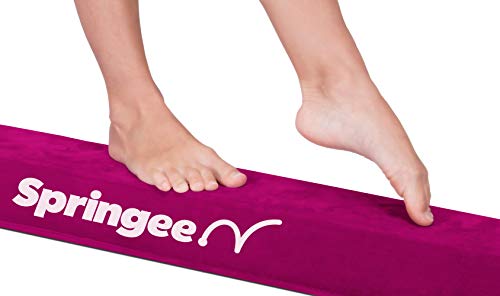 5 ft Sectional Balance Beam - Extra Firm Sectional Gymnastics Beam - Practice Gymnastics Equipment for Home - The Safe Balance Beam for Kids (Pink)