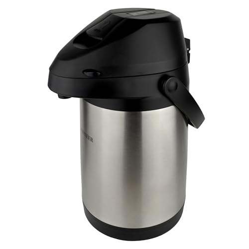 Pioneer 3.0 Litre Thermal Flask Lever Airpot, Stainless Steel
