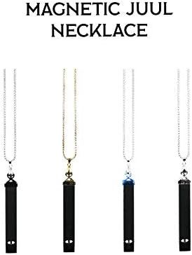 Magnetic JUUL Necklace | Juul Accessories | Juul Chain | Magnetic Connection | Anti-Loss | Strong Connection | Device Not Included in Sale | Blue Cap |