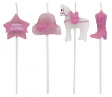 Horse Themed Molded Candles - Set of 4