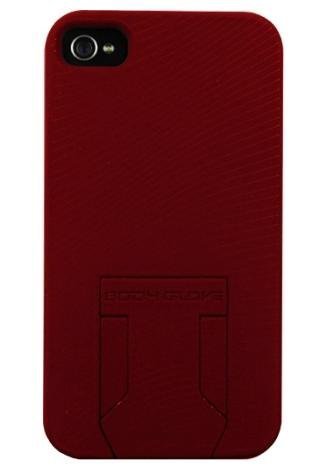 Body Glove Black Fade Soft Touch With Stand Hideaway Stand case for Apple iPhone 4 4S - Red