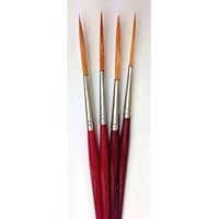 The Art Shop Skipton Artists Rigger Brush Set , Pack Of 4 Rigger Paint Brushes