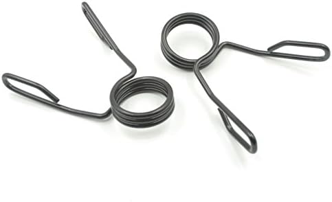 xFitness 2” Classic Barbell Spring Clip Collars Clamps Matte Black Finish - Sturdy Fit for Standard 2” Barbells - Best for Gym, Powerlifting, Cross Fit, Weightlifting