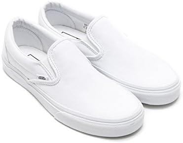 Amazon Vans バンズ Classic Slip On クラシックスリッポン White ホワイト 白色 キャンバススニーカー ラバーソール 靴 シューズ メンズ 9 0 約27 0 Vans バンズ ローファー スリッポン