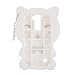 Mulafnxal White Lucky Cat Case for LG Aristo 2,3D Soft Silicone Tribute Dynasty/K8 2018 2017//K4 2017 MS210n Cases,Cute Kids Girls Cartoon Cover,Kawaii Animal Character Rubber Protector for LG Phoenix