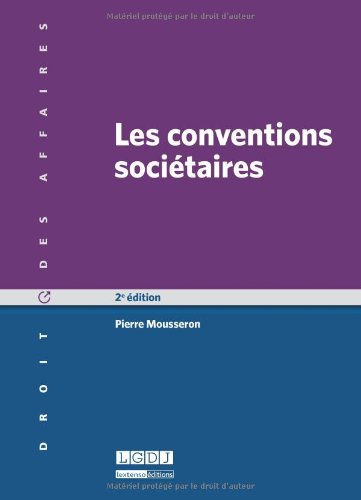 Les  conventions sociétaires