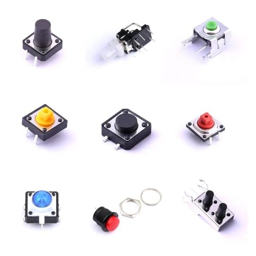20 Pcs Tact Switch TSA061B2808B SMD,4.5x2.8mm 4 * 5 * 2.8H-Ja 80gf Smiley face Sinker Board Silicone Black Button Cold Seal Braid