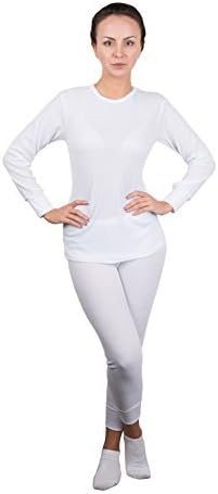 Rocky Women's Thermal 2pc Set Long John Underwear Large White