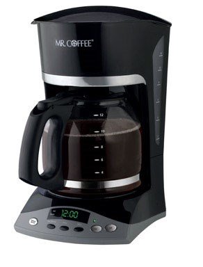 Mr. Coffee Programmable Coffeemaker Auto Shut-Off, Pause 'N Serve 12 Cup Black W