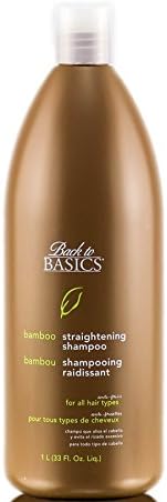 Back to Basics 18636 Bamboo Straightening Shampoo Anti Frizz for All Hair Types 33 Fl Oz.
