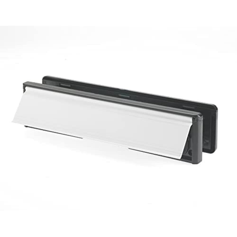 Yale Essentials 12" Letterplate - Chrome/Black