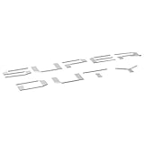 EAG Chrome ABS Insert Letters for Front Hood