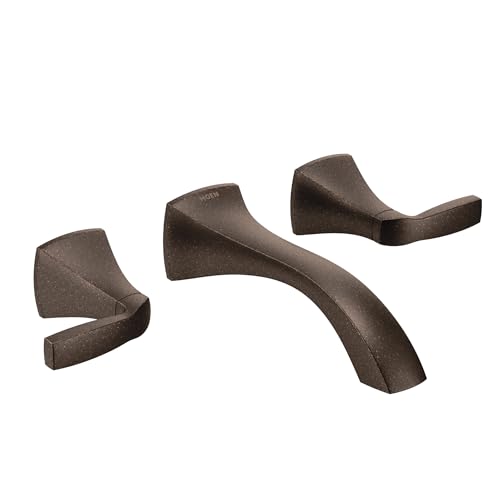 Moen T6906ORB Voss Two-Handle Wall Mount Bathroom Faucet Trim, Valve Required, Oil Rubbed Bronze