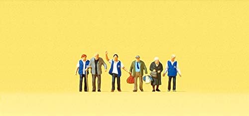 Preiser 1/160 Ème - PR79216 - Model Railway - Elderly People and their Accompanying People