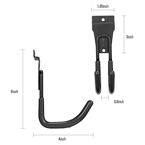 Slatwal Hook,Cheaboom Slat Wall Hooks Storage Hook Garage Space Saver