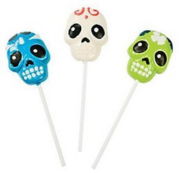 Day of the Dead Frosted Swirl Suckers