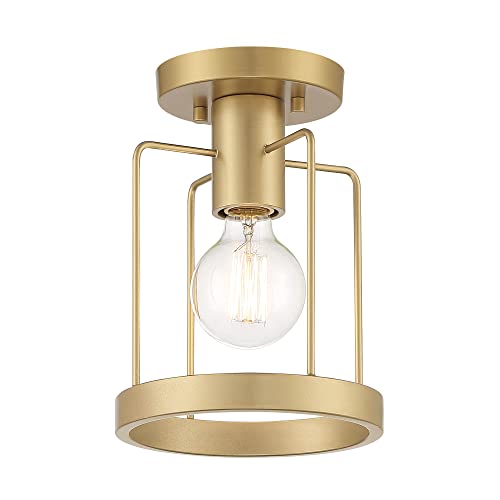 DESIGNERS FOUNTAIN Tafo Semi Flush Mount Ceiling Light, 7 Inch Lighting Fixture…
