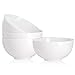 Malacasa Porcelain Bowls 25 Ounce for Cereal, Soup, Salad and Desserts, Deep Rice Bowl Set Dishes, 4 Packs, White