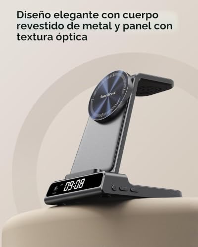 Magnetic Charger for Samsung S26 Ultra, 3 in 1 Wireless Charging Station for Galaxy S25/S24/S23/Z Fold/Z Flip, for Galaxy Watch 8/8 Classic/Ultra/7/6/5, Galaxy Buds 3 Pro/3 (No Adapter)