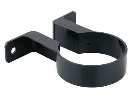 Pack of 2 x Osma 0T034B Round Pipe Clip/Bracket 68mm (2.5" Dia) Black