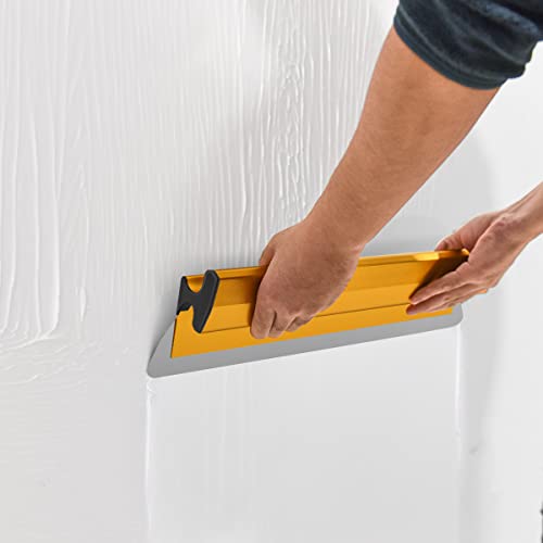 FUNTECK 30 Inch Skimming Blade | 0.5mm Stainless Steel Blade Insert | Finishing Knife with Extruded Aluminum Blade Housing | Including an Extra Blade Insert