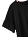 Romwe Women's Casual Ruffle Hem Drop Shoulder High Low Peplum Tunic Top Black Large