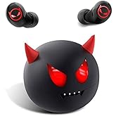 Jinpei Cute Litte Devils Wireless Earphones, Waterproof, CVC 8.0 Noise Cancelling in-Ear erbuds, TWS Stereo Headphones, Built in Mic Headset Premium Sound with Deep Bass,JE-01B_B29